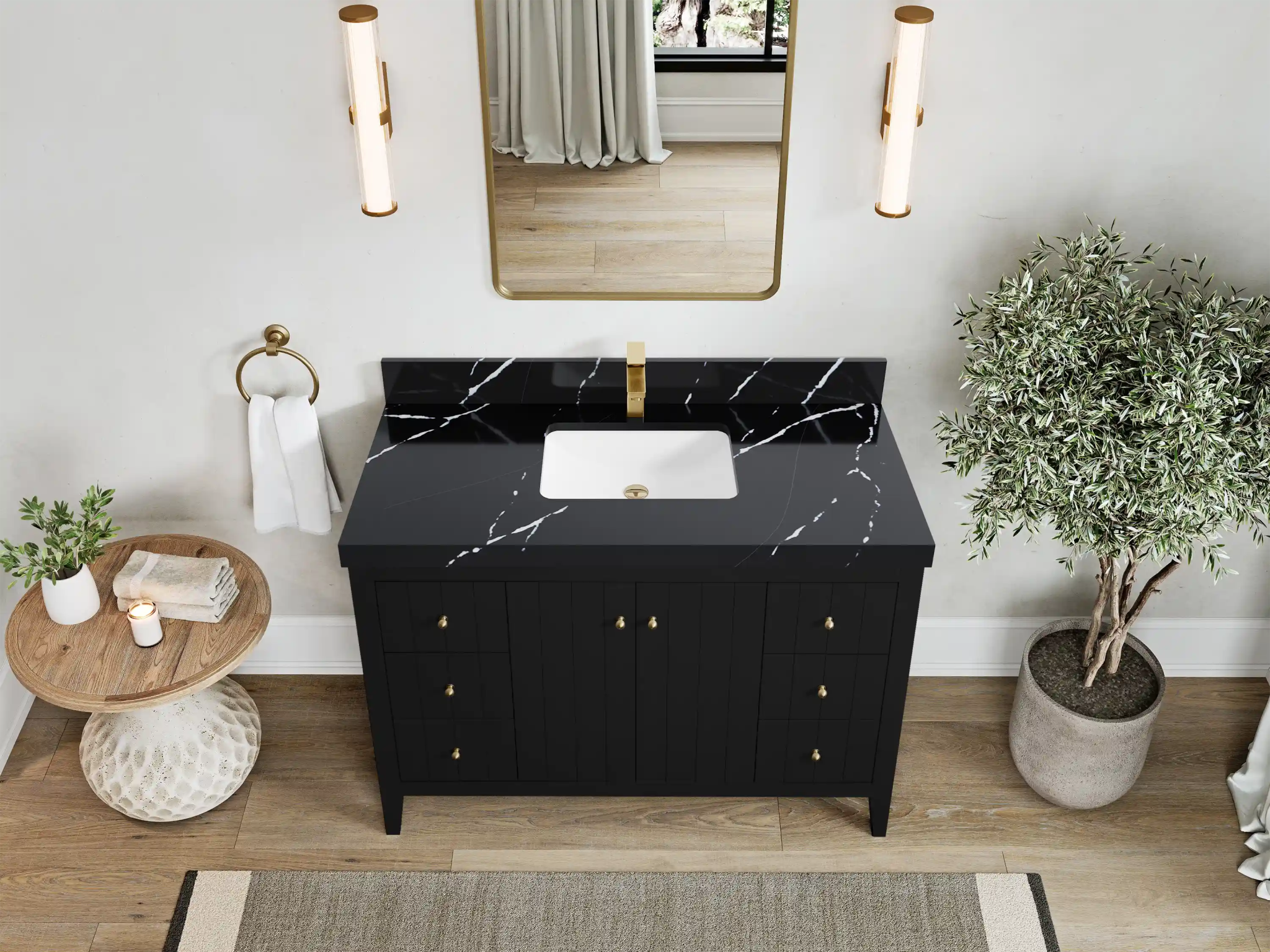 Atlanta 48 in. W x 22 in. D Single Sink Bathroom Vanity - Willow Bath and Vanity