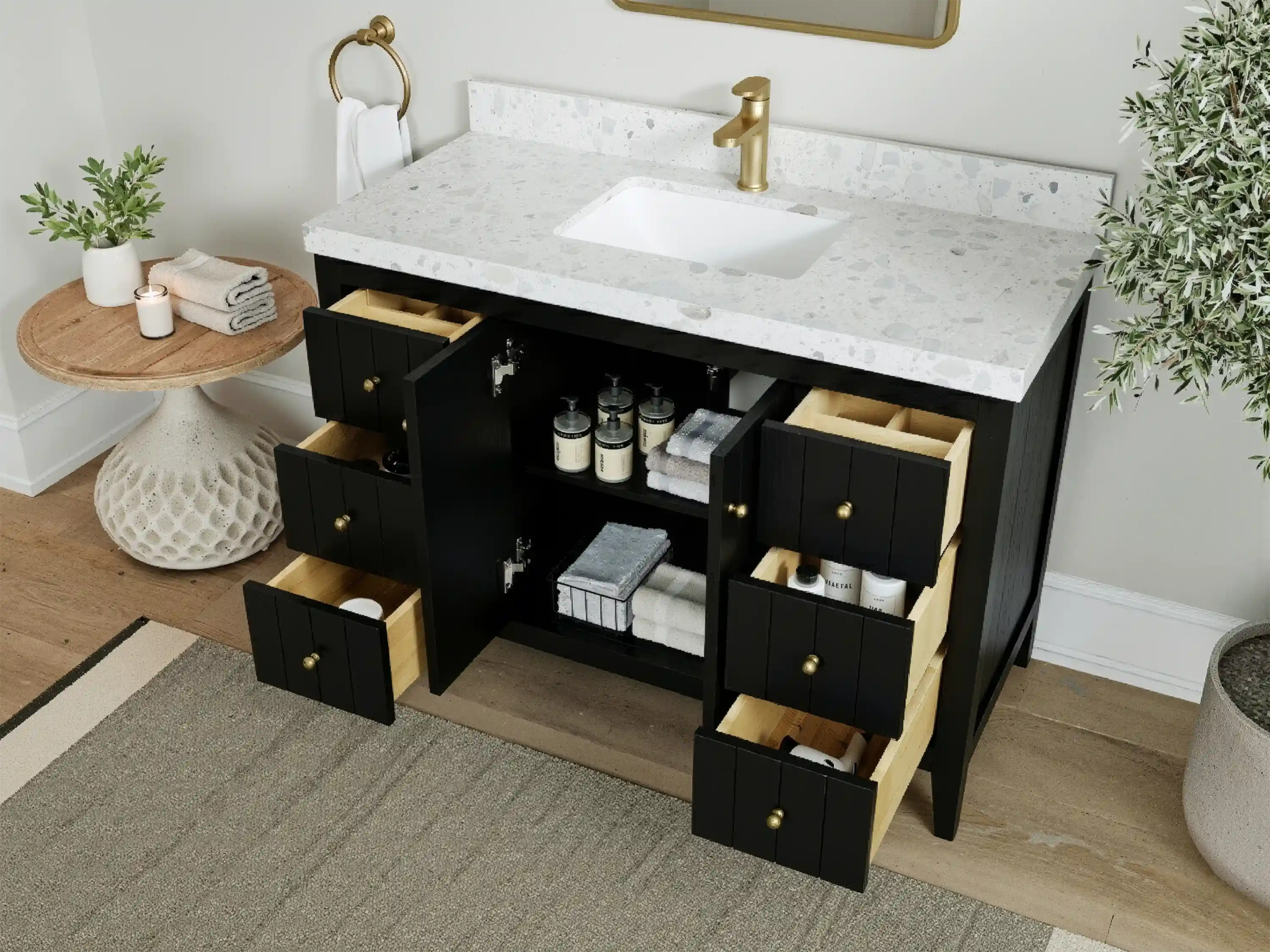 Atlanta 48 in. W x 22 in. D Single Sink Bathroom Vanity - Willow Bath and Vanity