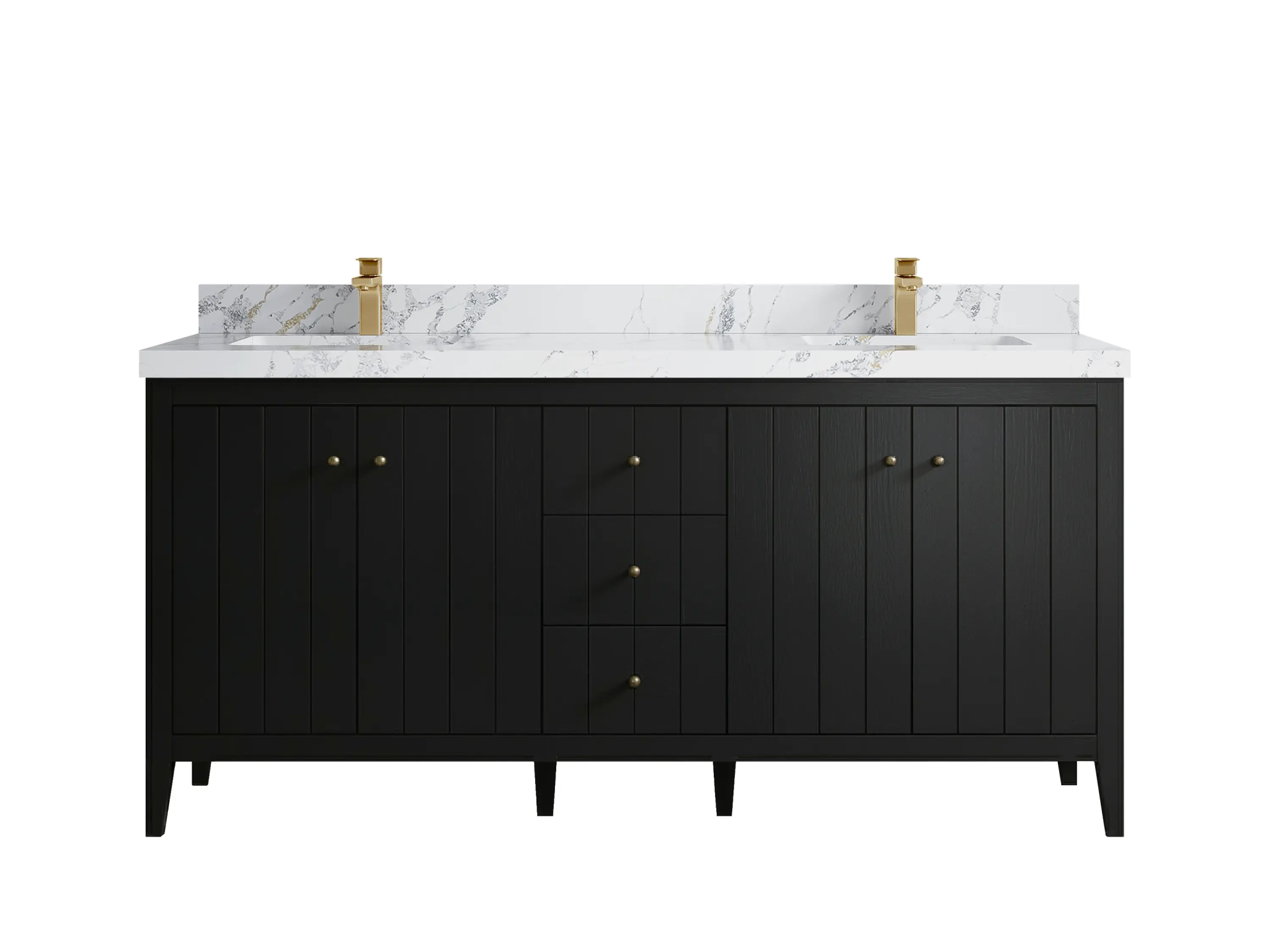 Atlanta 72 in. W x 22 in. D Double Sink Bathroom Vanity - Willow Bath and Vanity