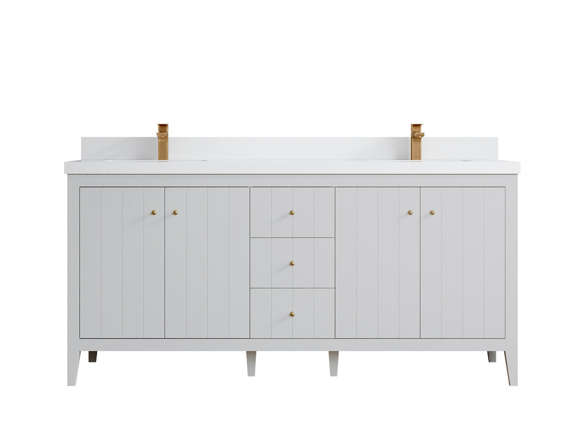 Atlanta 72 in. W x 22 in. D Double Sink Bathroom Vanity - Willow Bath and Vanity