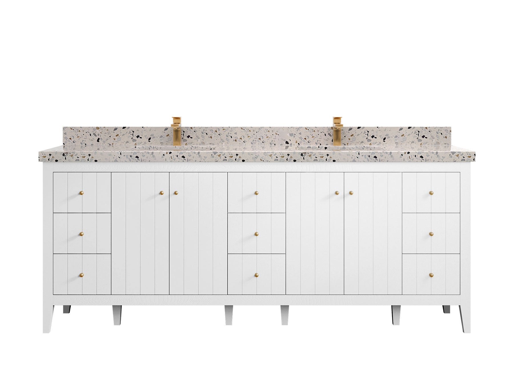 Atlanta 84 in. W x 22 in. D Double Sink Bathroom Vanity - Willow Bath and Vanity