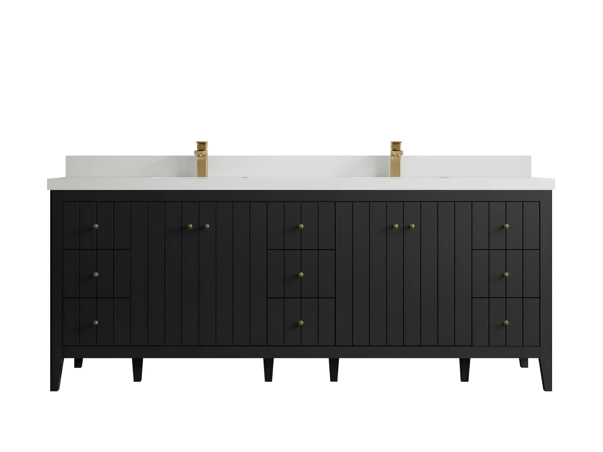 Atlanta 84 in. W x 22 in. D Double Sink Bathroom Vanity - Willow Bath and Vanity
