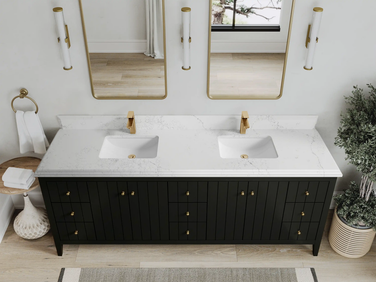 Atlanta 84 in. W x 22 in. D Double Sink Bathroom Vanity - Willow Bath and Vanity
