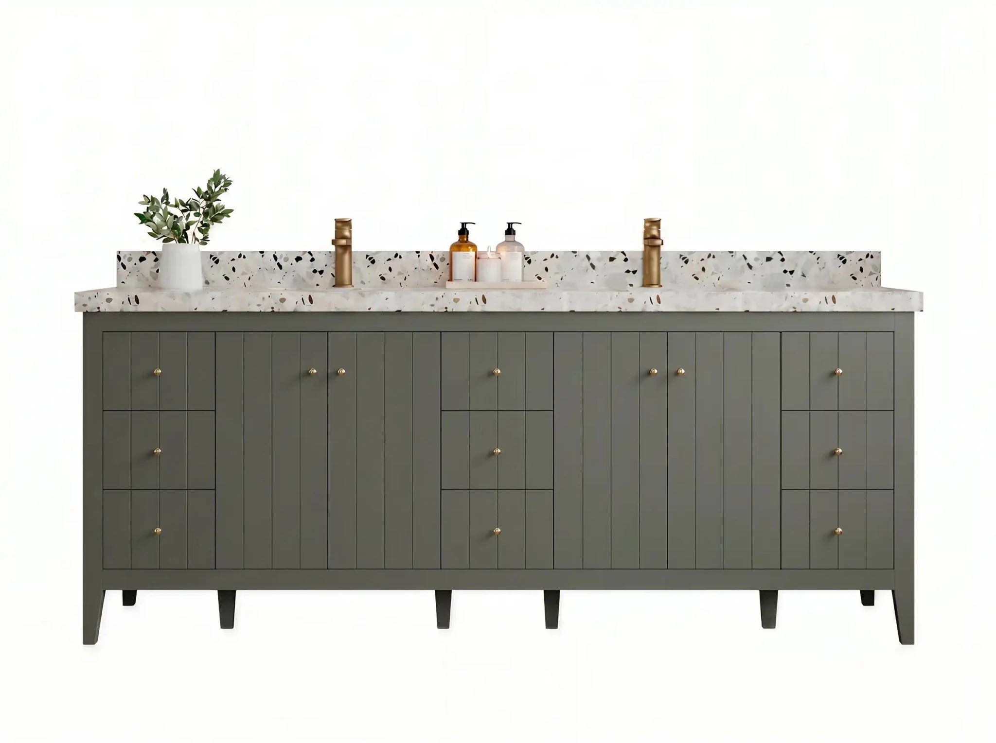 Atlanta 84 in. W x 22 in. D Double Sink Bathroom Vanity - Willow Bath and Vanity