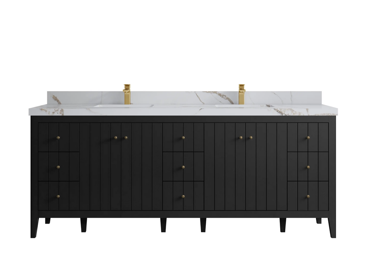 Atlanta 84 in. W x 22 in. D Double Sink Bathroom Vanity - Willow Bath and Vanity