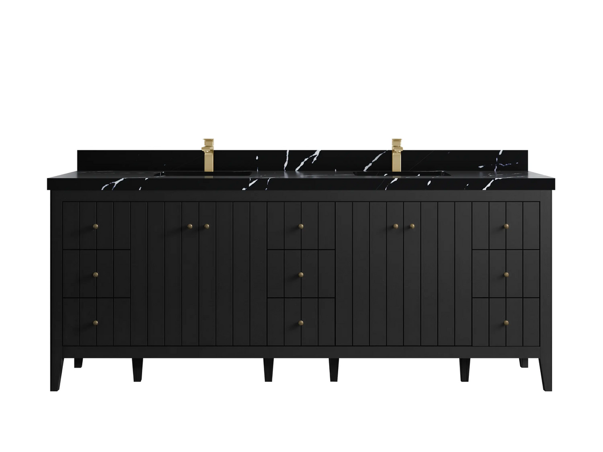 Atlanta 84 in. W x 22 in. D Double Sink Bathroom Vanity - Willow Bath and Vanity