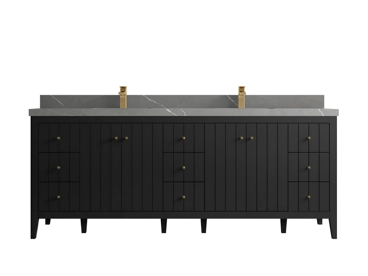 Atlanta 84 in. W x 22 in. D Double Sink Bathroom Vanity - Willow Bath and Vanity