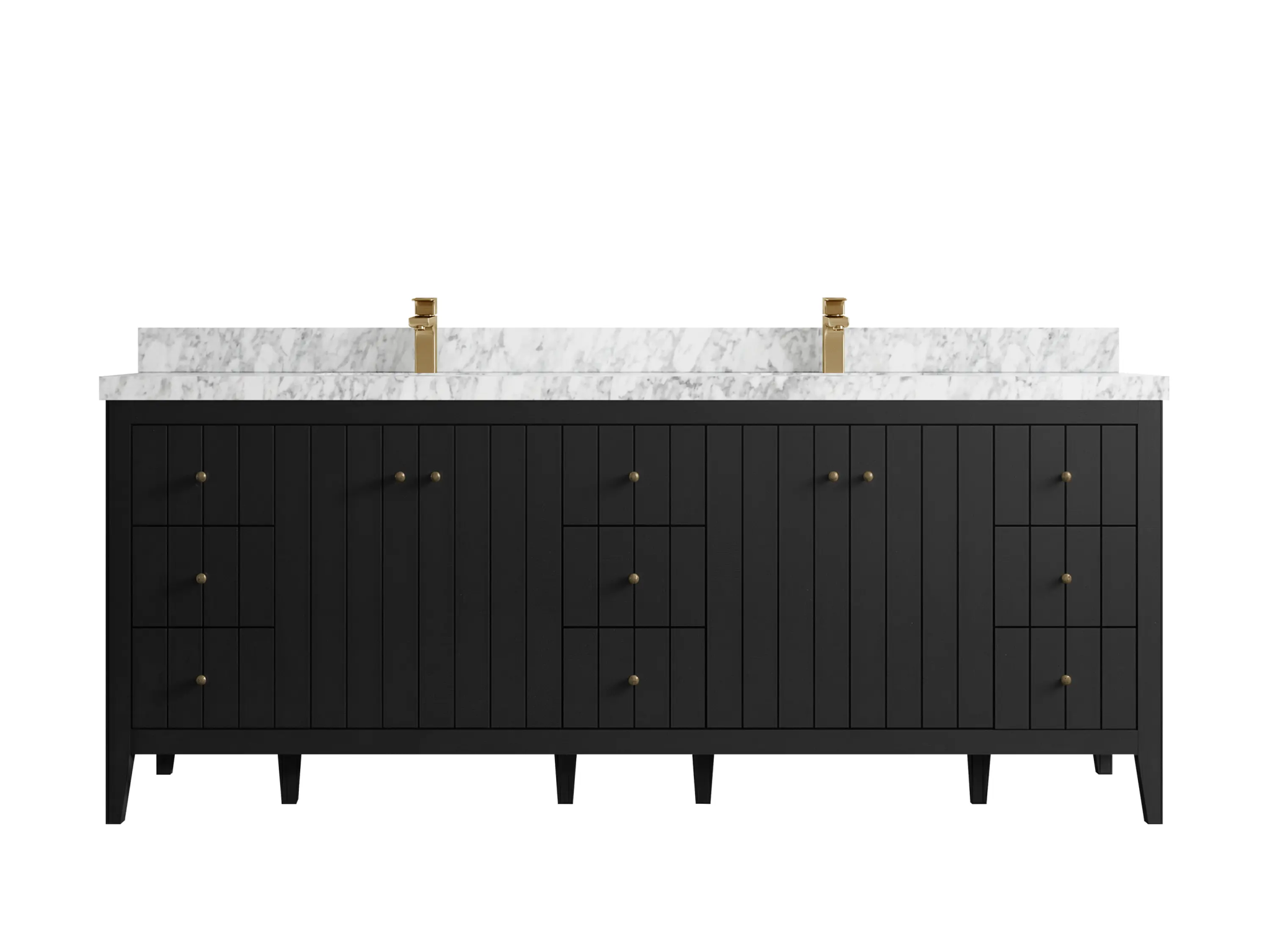 Atlanta 84 in. W x 22 in. D Double Sink Bathroom Vanity - Willow Bath and Vanity