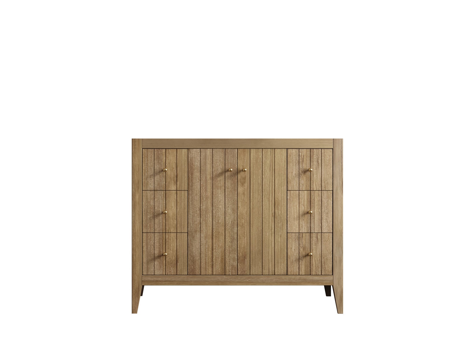 Atlanta Teak Wood 42 in. W x 22 in. D Single Sink Bathroom Vanity - Willow Bath and Vanity