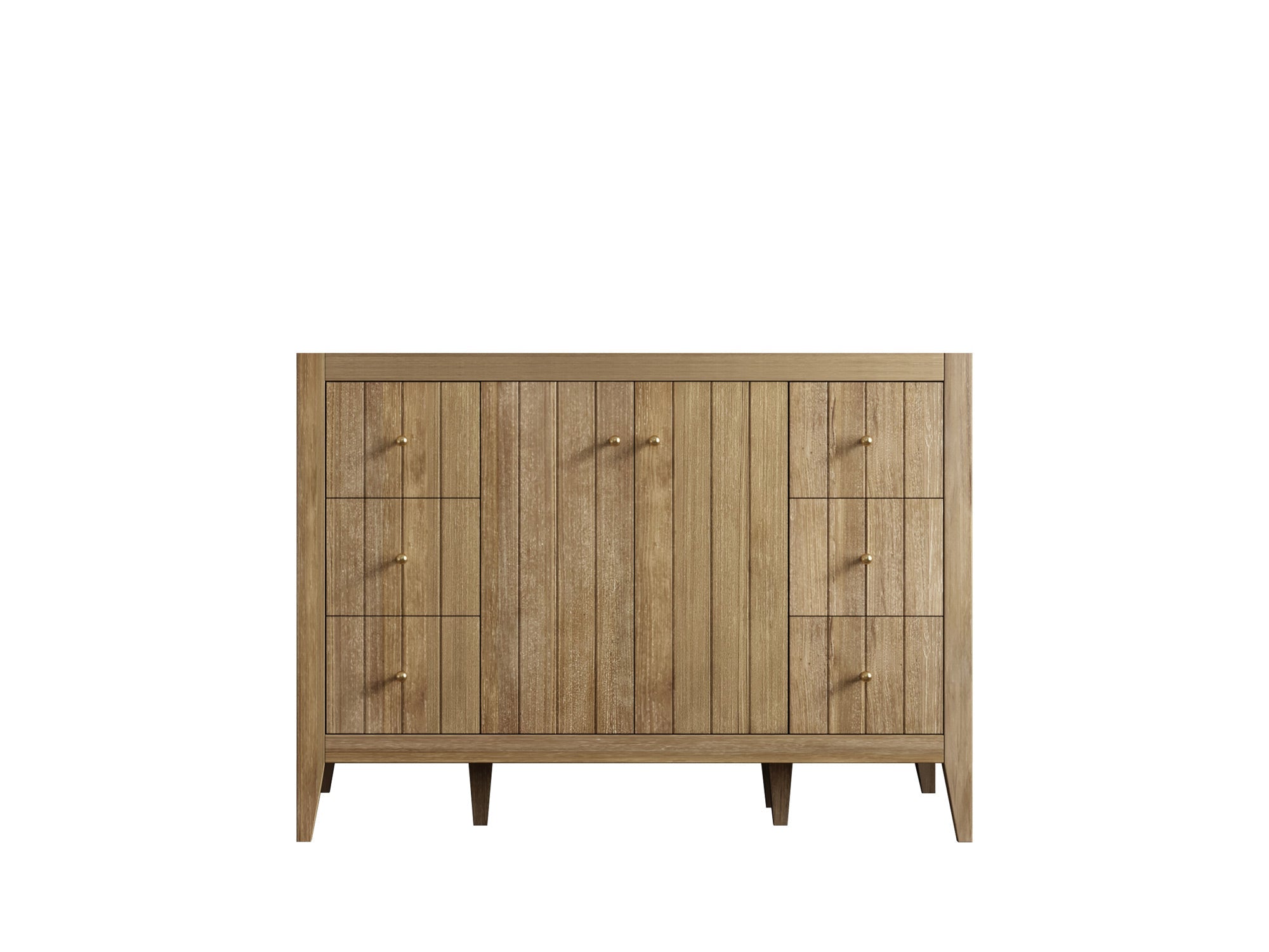 Atlanta Teak Wood 48 in. W x 22 in. D Single Sink Bathroom Vanity - Willow Bath and Vanity