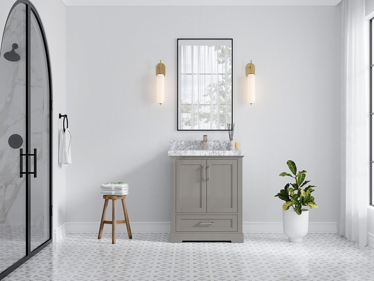 Boston 30 in. W x 22 in. D Single Sink Bathroom Vanity - Willow Bath and Vanity