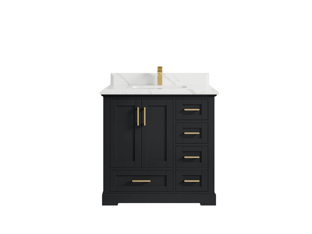 Boston 36 in. W x 22 in. D Center Sink Bathroom Vanity - Willow Bath and Vanity