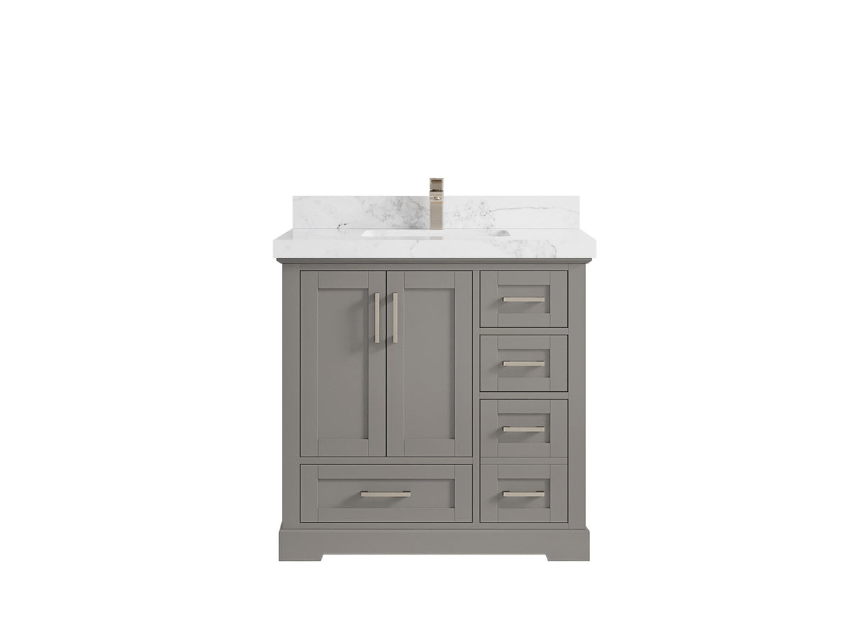 Boston 36 in. W x 22 in. D Center Sink Bathroom Vanity - Willow Bath and Vanity