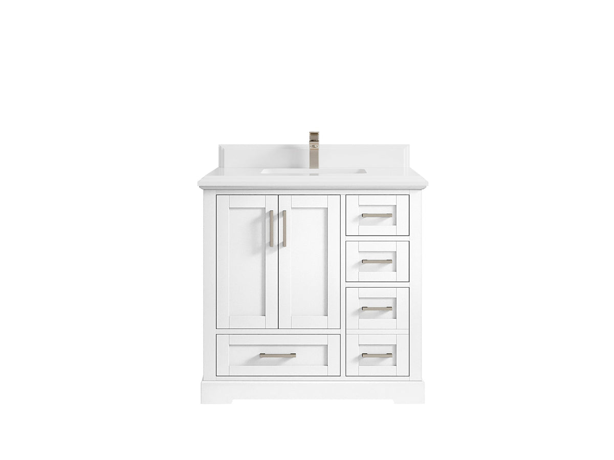 Boston 36 in. W x 22 in. D Center Sink Bathroom Vanity - Willow Bath and Vanity