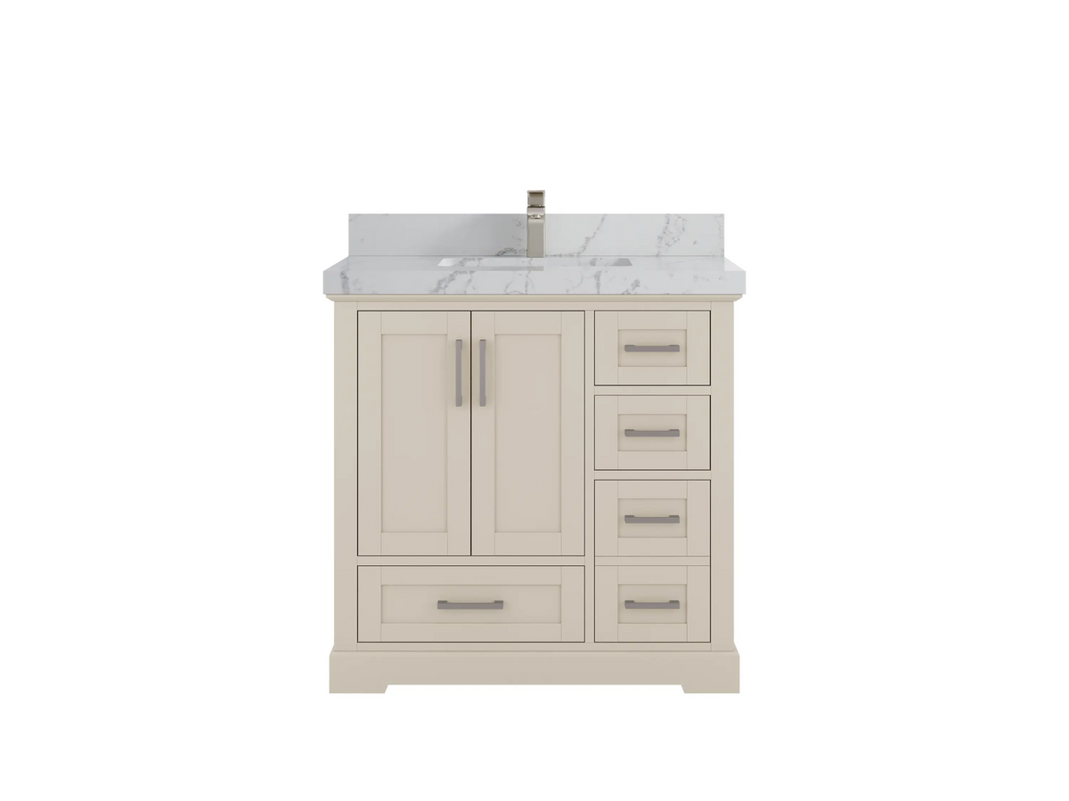 Boston 36 in. W x 22 in. D Center Sink Bathroom Vanity - Willow Bath and Vanity