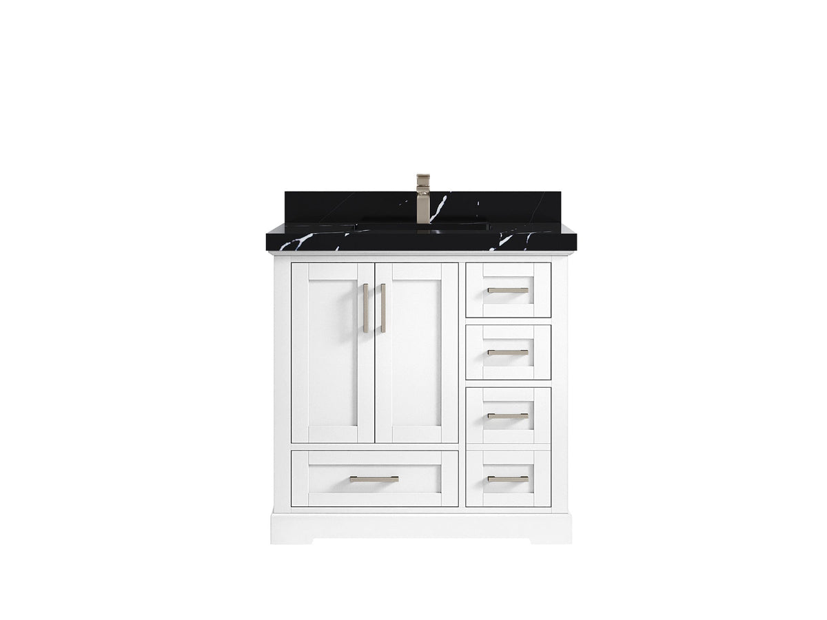 Boston 36 in. W x 22 in. D Center Sink Bathroom Vanity - Willow Bath and Vanity