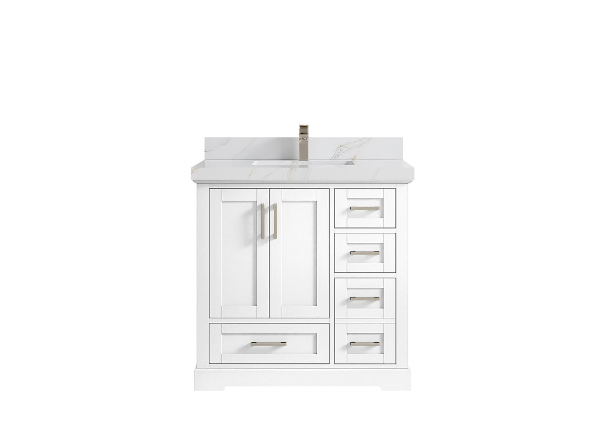 Boston 36 in. W x 22 in. D Center Sink Bathroom Vanity - Willow Bath and Vanity
