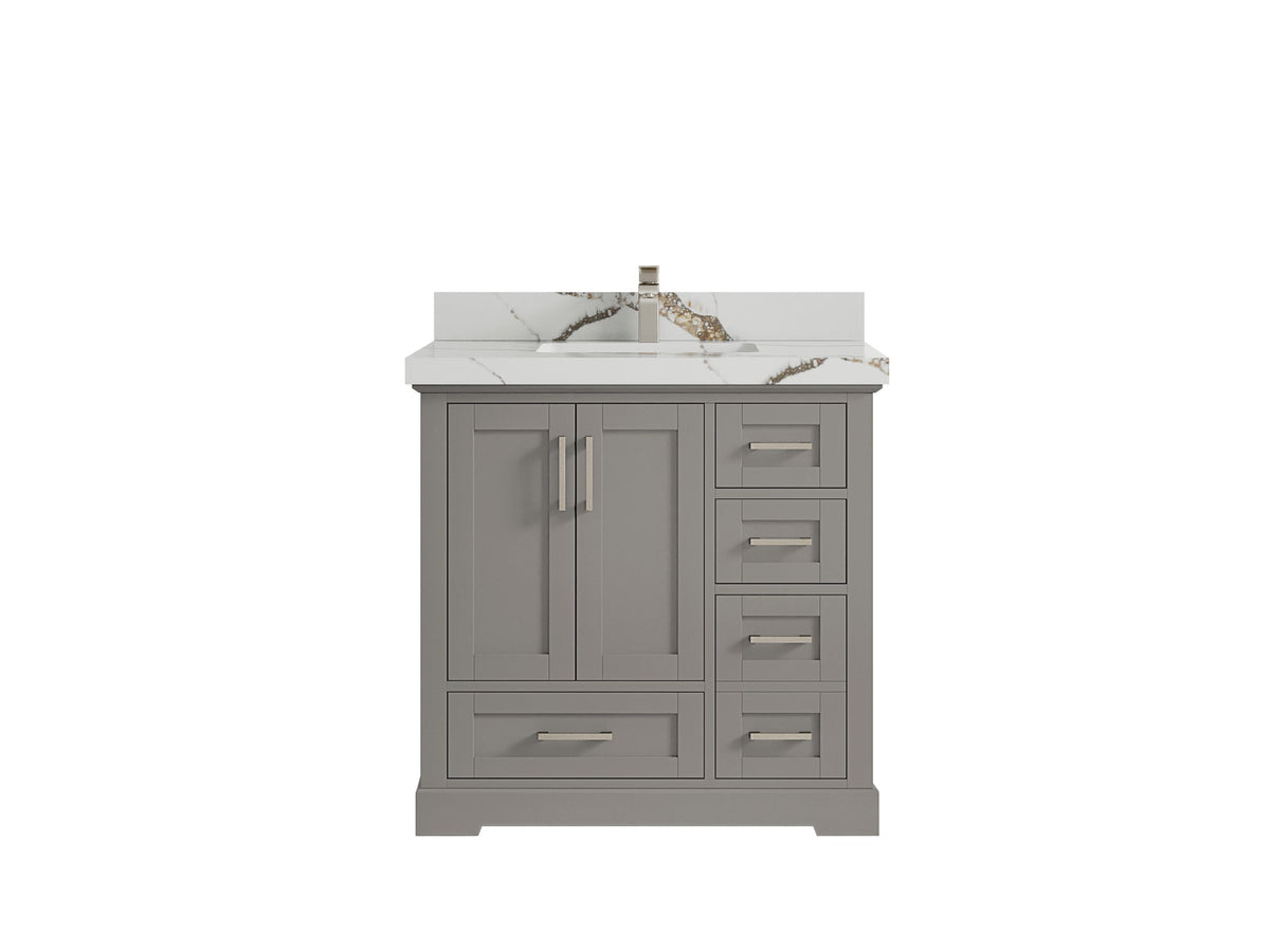 Boston 36 in. W x 22 in. D Center Sink Bathroom Vanity - Willow Bath and Vanity