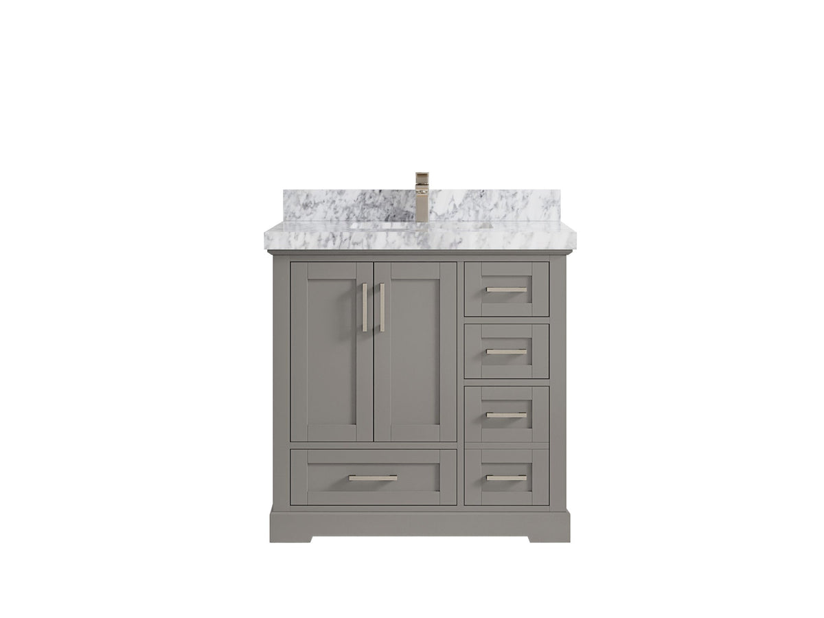 Boston 36 in. W x 22 in. D Center Sink Bathroom Vanity - Willow Bath and Vanity