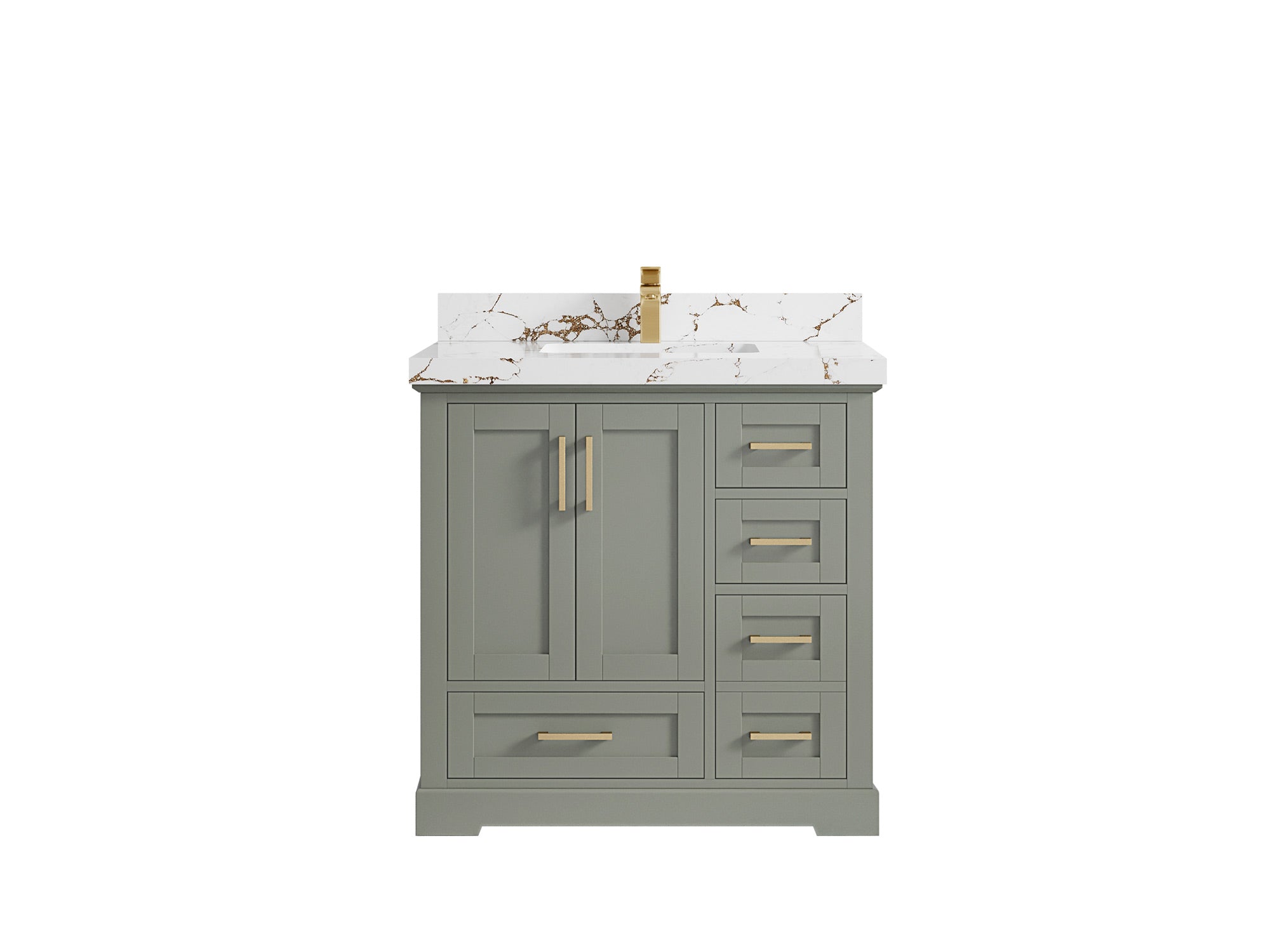 Boston 36 in. W x 22 in. D Center Sink Bathroom Vanity - Willow Bath and Vanity