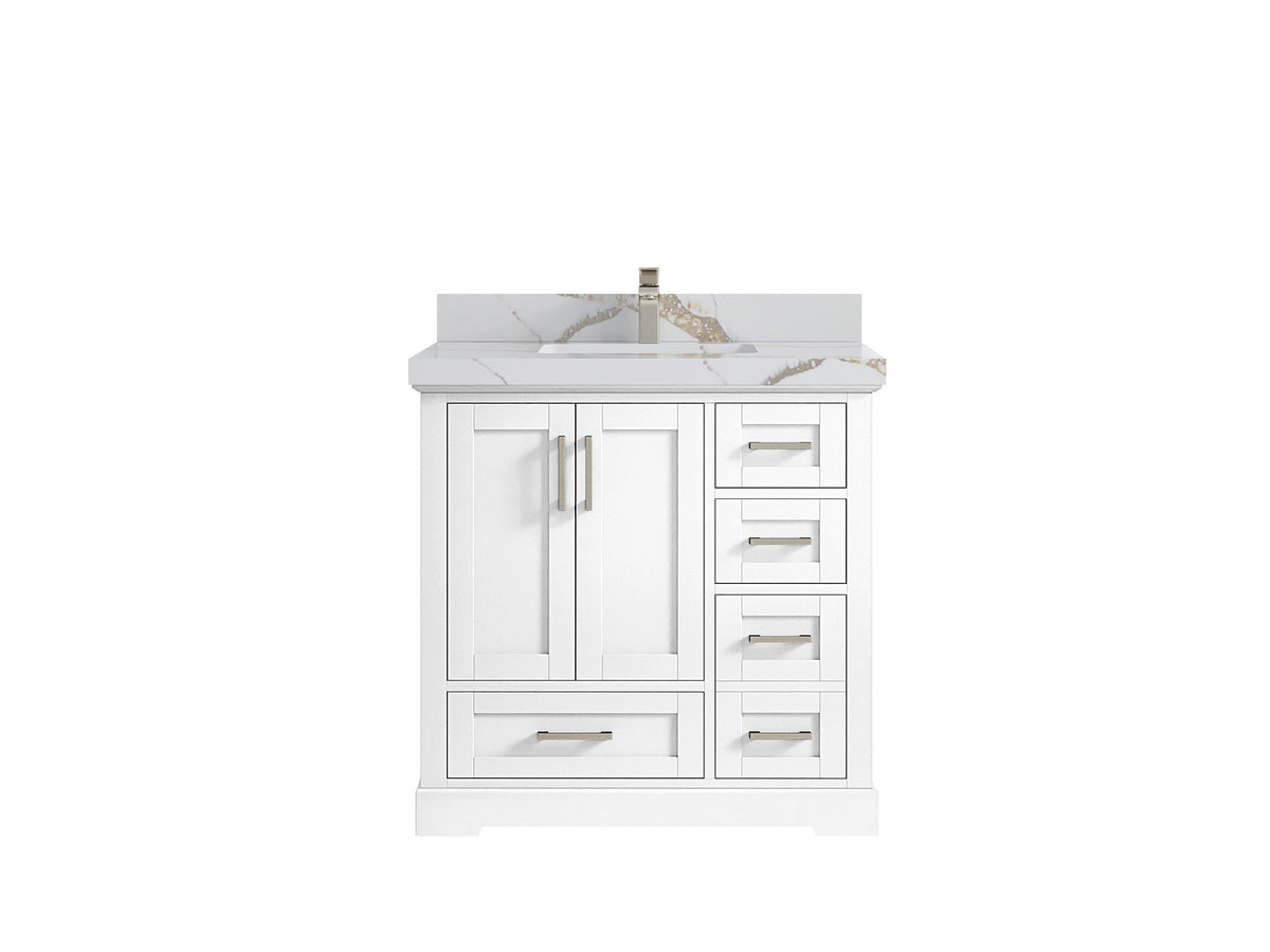 Boston 36 in. W x 22 in. D Center Sink Bathroom Vanity - Willow Bath and Vanity