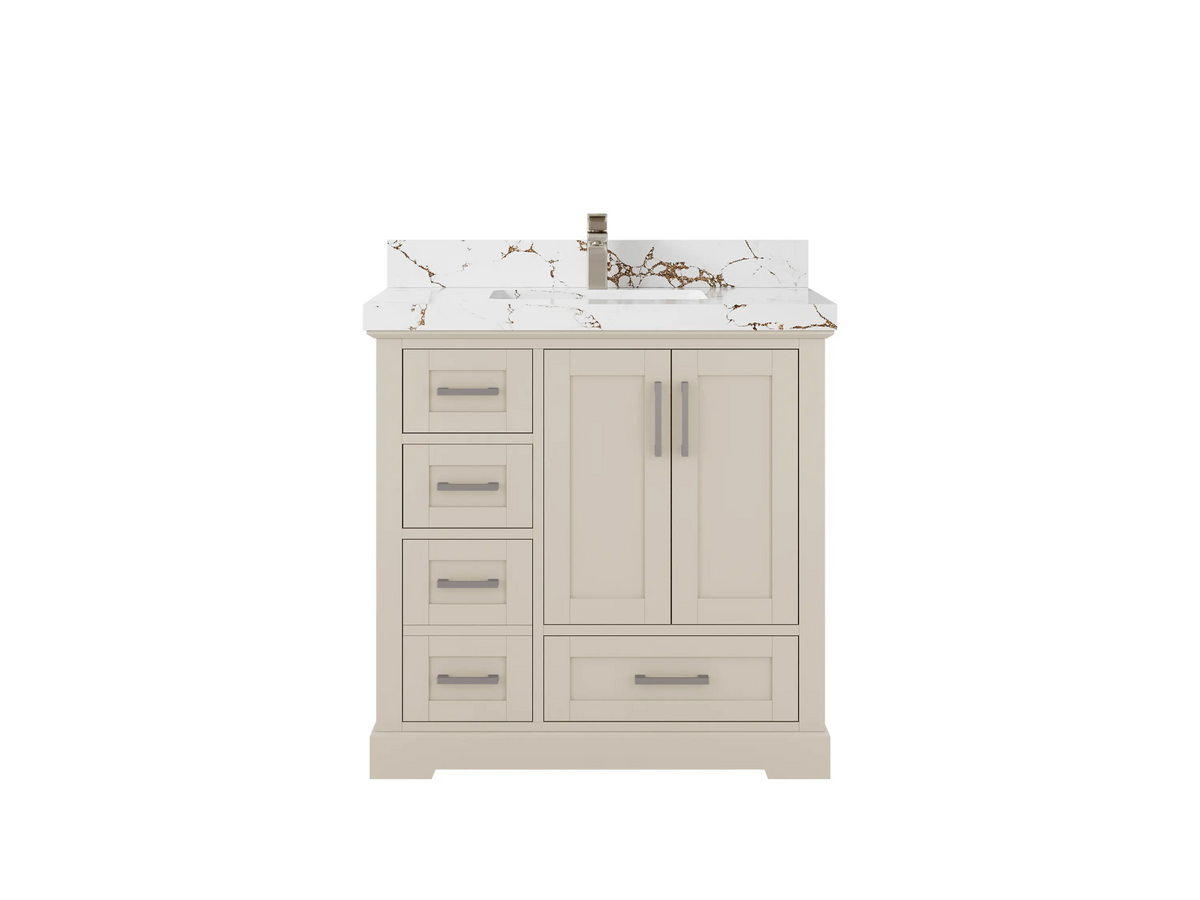Boston 36 in. W x 22 in. D Center Sink Bathroom Vanity - Willow Bath and Vanity