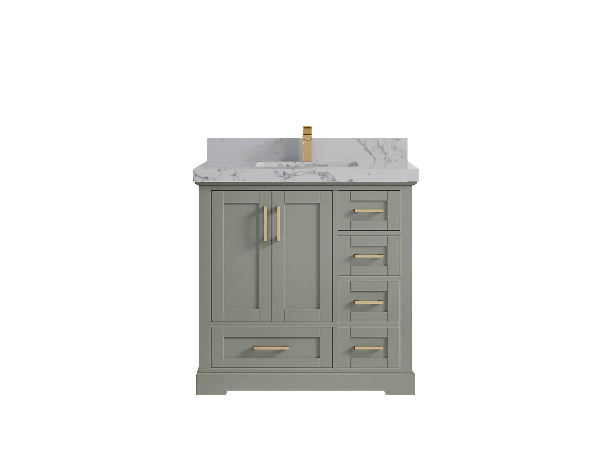 Boston 36 in. W x 22 in. D Center Sink Bathroom Vanity - Willow Bath and Vanity