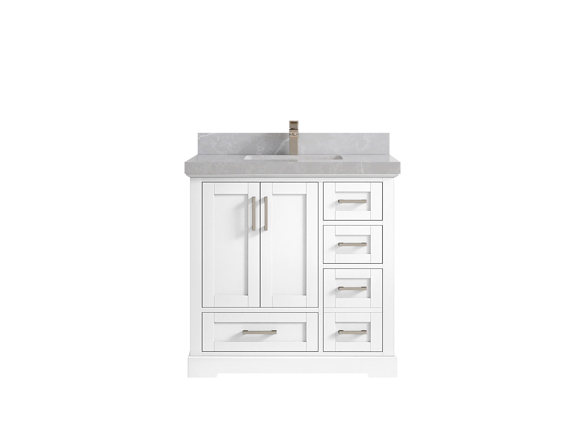Boston 36 in. W x 22 in. D Center Sink Bathroom Vanity - Willow Bath and Vanity