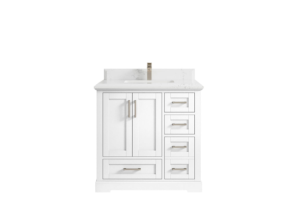Boston 36 in. W x 22 in. D Center Sink Bathroom Vanity - Willow Bath and Vanity