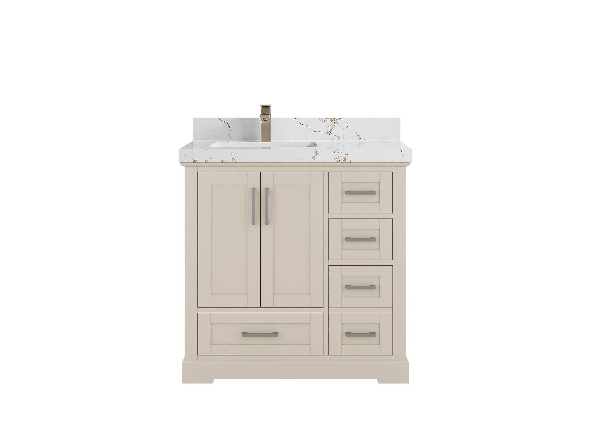 Boston 36 in. W x 22 in. D Left Offset Sink Bathroom Vanity - Willow Bath and Vanity
