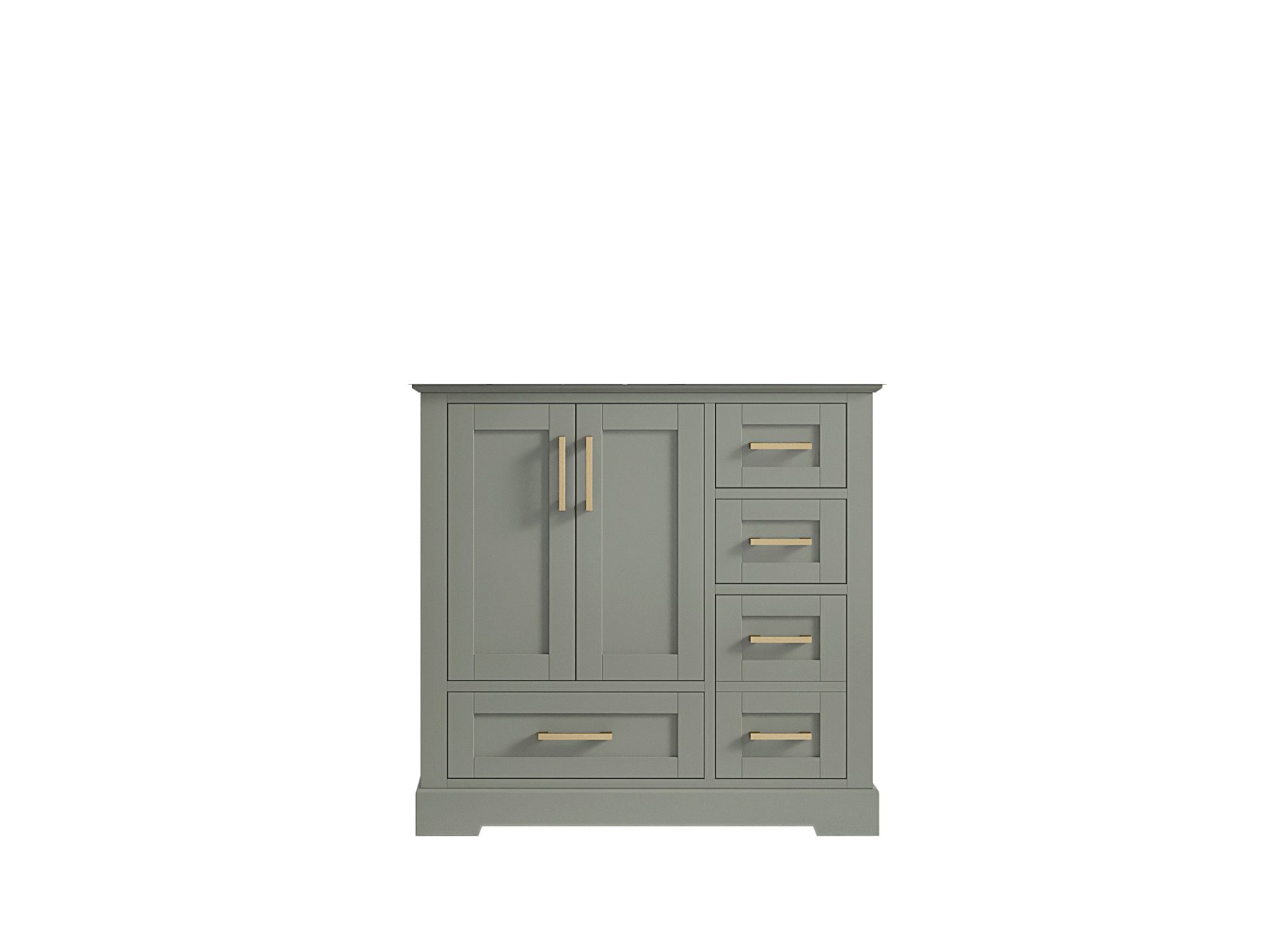Boston 36 in. W x 22 in. D Left Offset Sink Bathroom Vanity - Willow Bath and Vanity