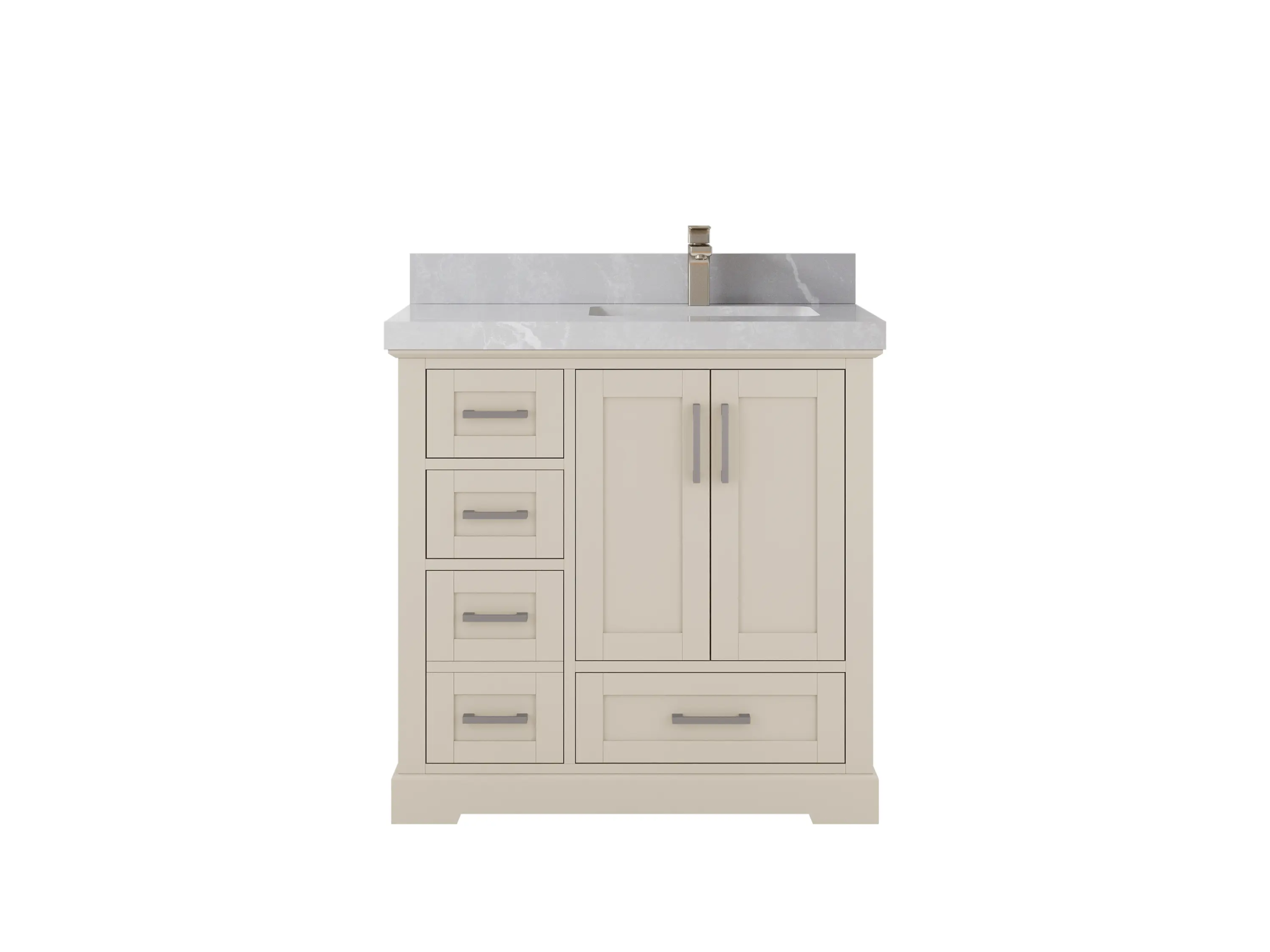 Boston 36 in. W x 22 in. D Right Offset Sink Bathroom Vanity - Willow Bath and Vanity