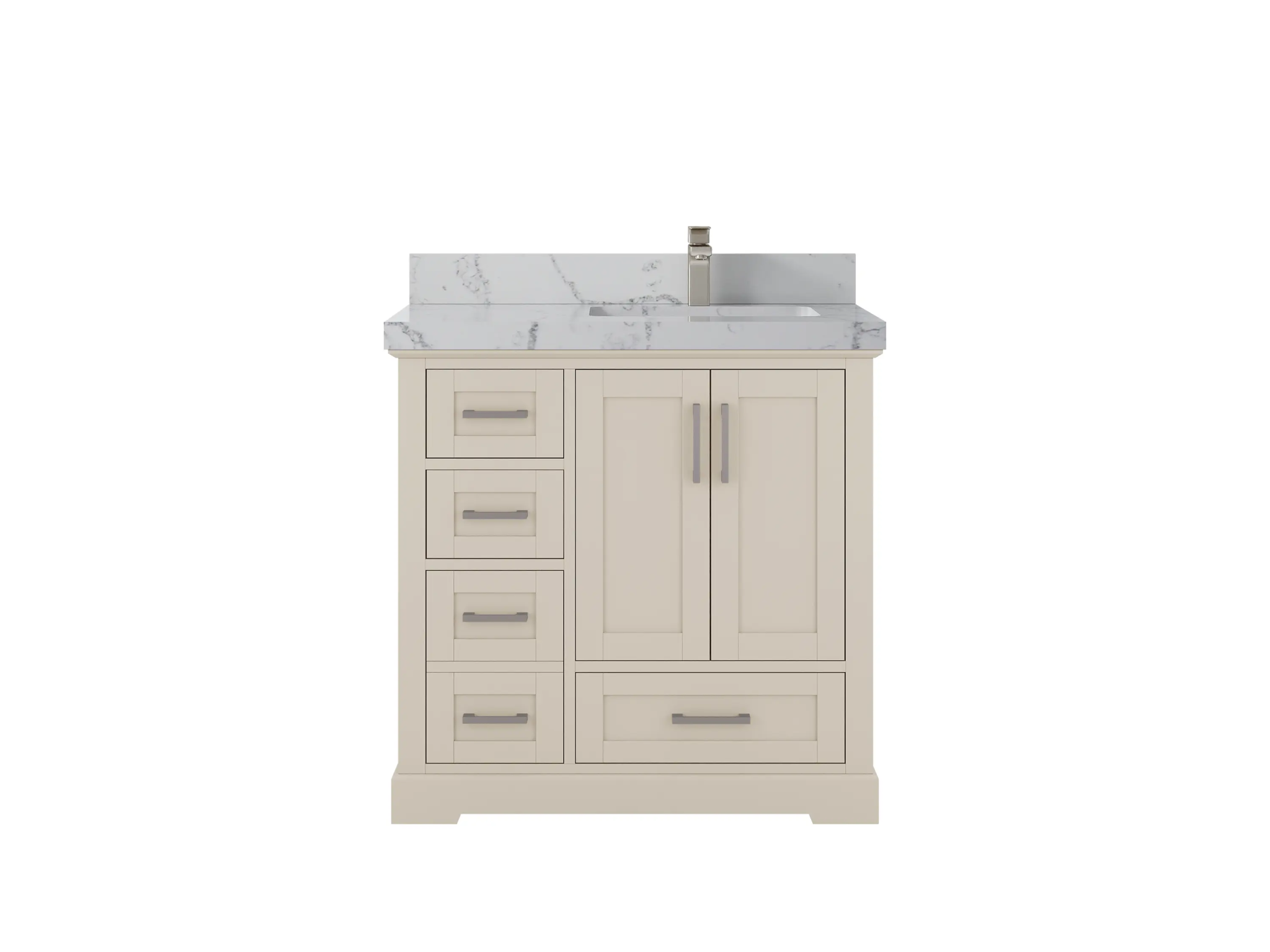 Boston 36 in. W x 22 in. D Right Offset Sink Bathroom Vanity - Willow Bath and Vanity
