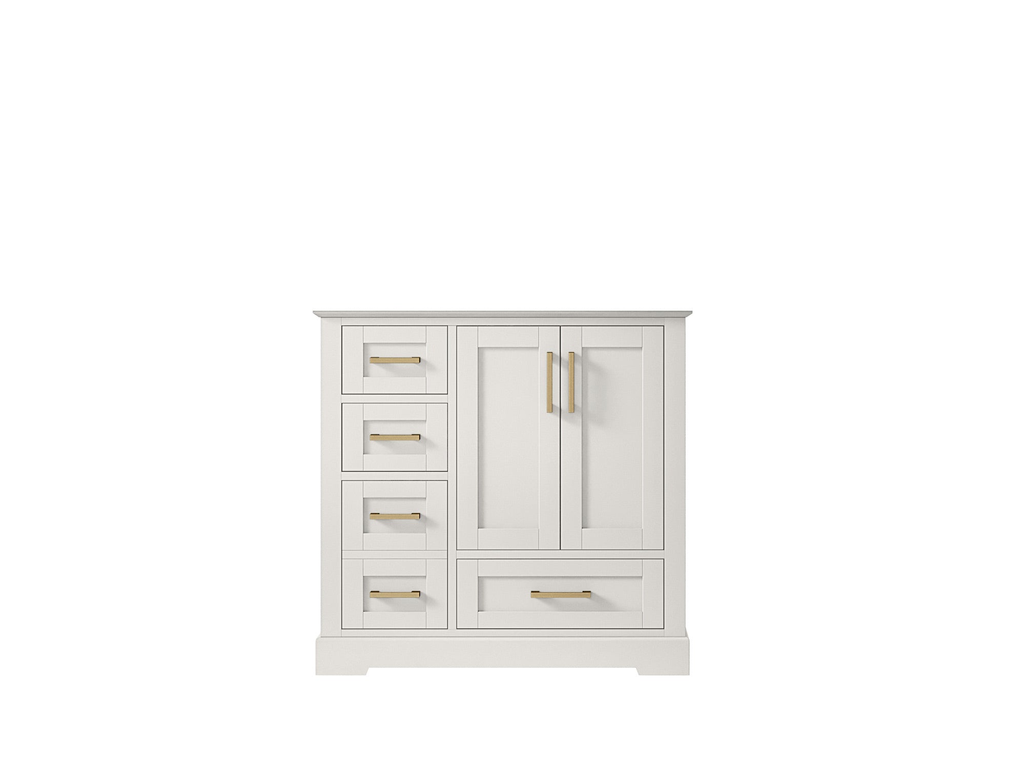 Boston 36" W x 22" D Center Sink Vanity for Modern Bathroom Spaces - Willow Bath and Vanity