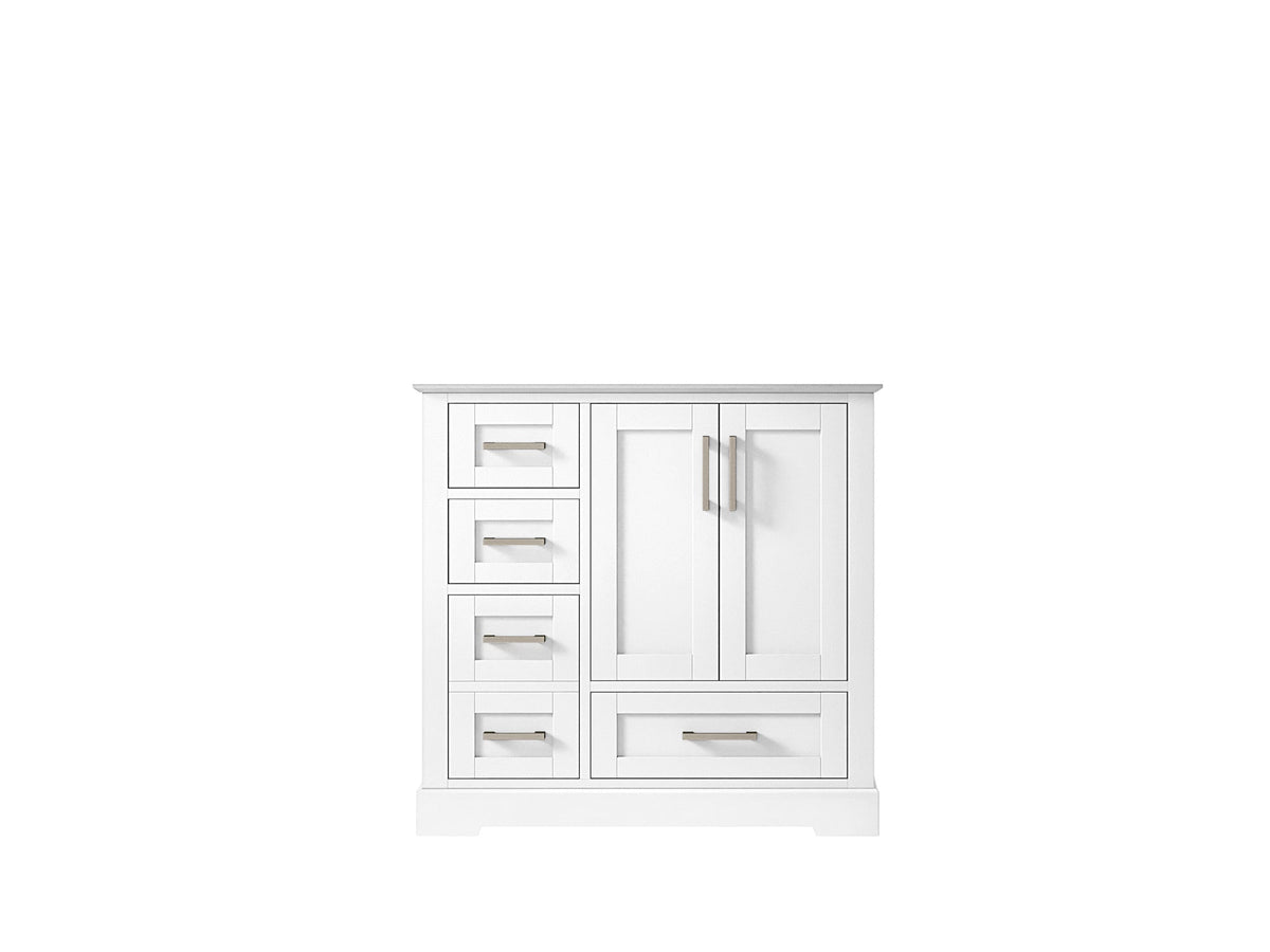 Boston 36" W x 22" D Center Sink Vanity for Modern Bathroom Spaces - Willow Bath and Vanity