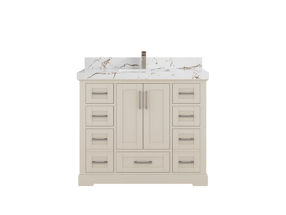 Boston 42 in. W x 22 in. D Single Sink Bathroom Vanity - Willow Bath and Vanity