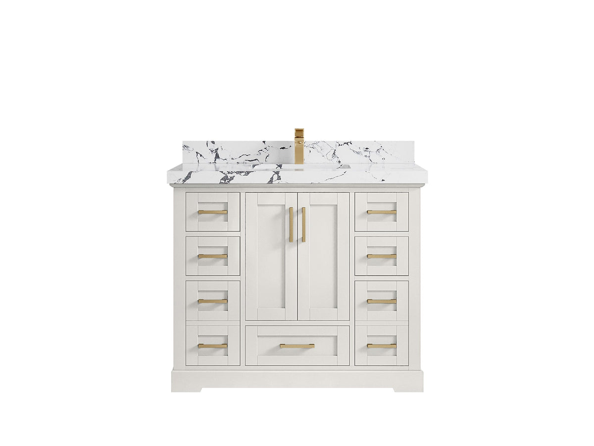 Boston 42 in. W x 22 in. D Single Sink Bathroom Vanity - Willow Bath and Vanity