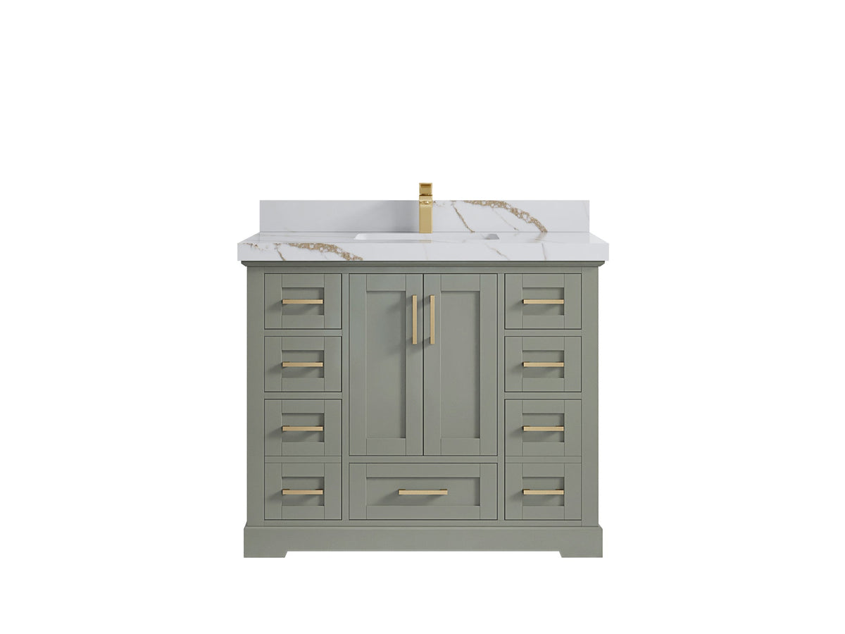 Boston 42 in. W x 22 in. D Single Sink Bathroom Vanity - Willow Bath and Vanity