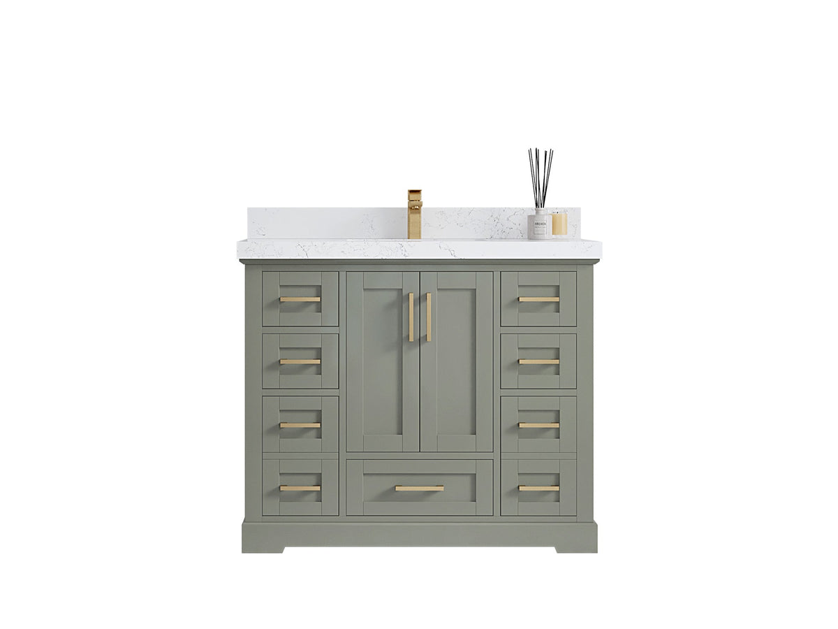 Boston 42 in. W x 22 in. D Single Sink Bathroom Vanity - Willow Bath and Vanity