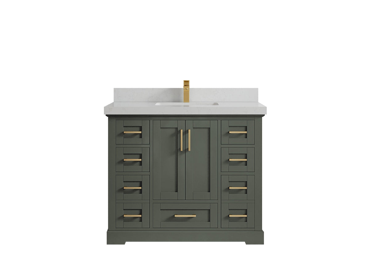 Boston 42 in. W x 22 in. D Single Sink Bathroom Vanity - Willow Bath and Vanity