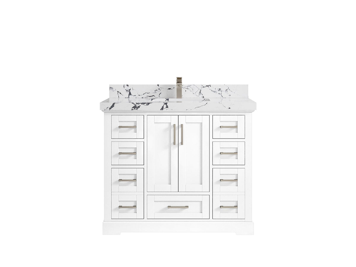 Boston 42 in. W x 22 in. D Single Sink Bathroom Vanity - Willow Bath and Vanity