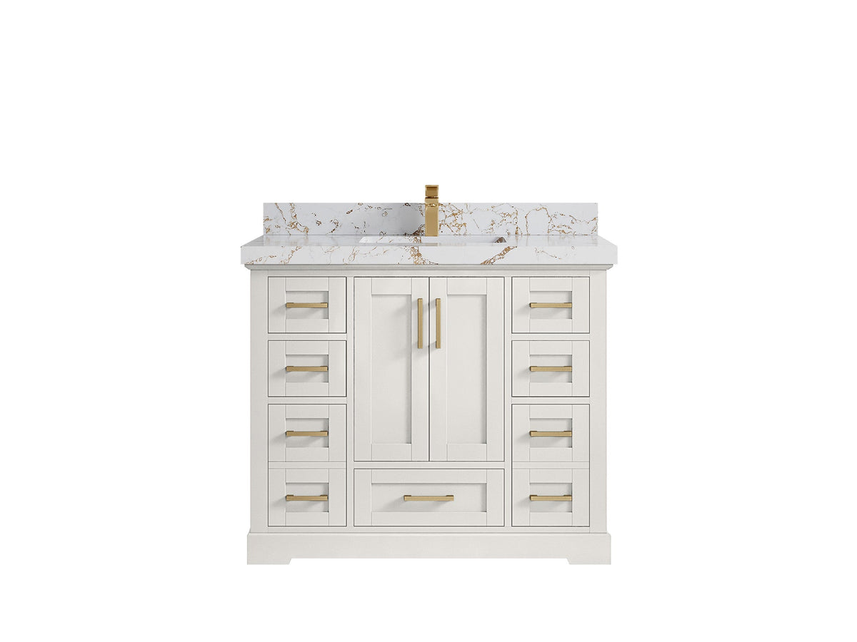 Boston 42 in. W x 22 in. D Single Sink Bathroom Vanity - Willow Bath and Vanity