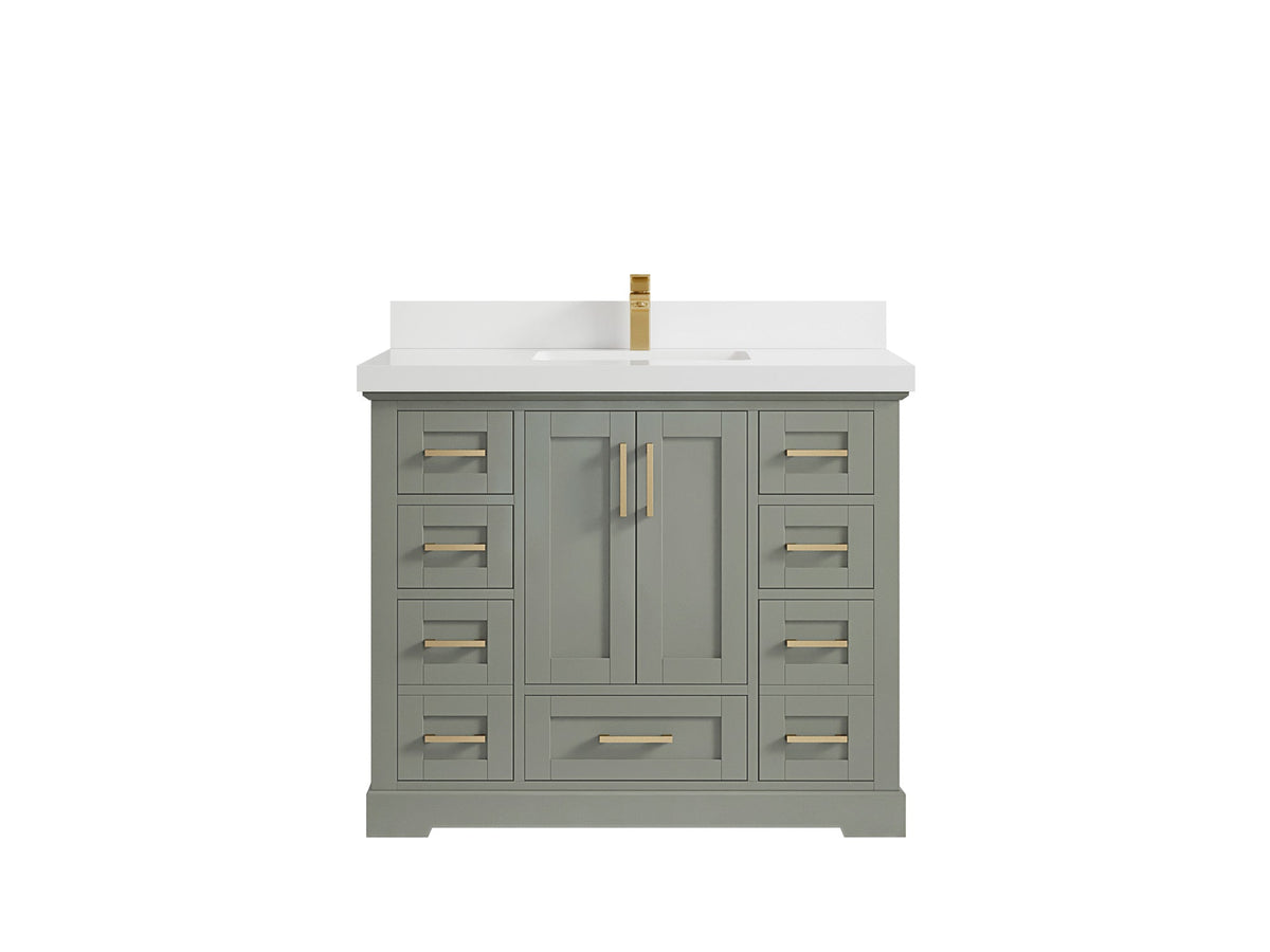 Boston 42 in. W x 22 in. D Single Sink Bathroom Vanity - Willow Bath and Vanity