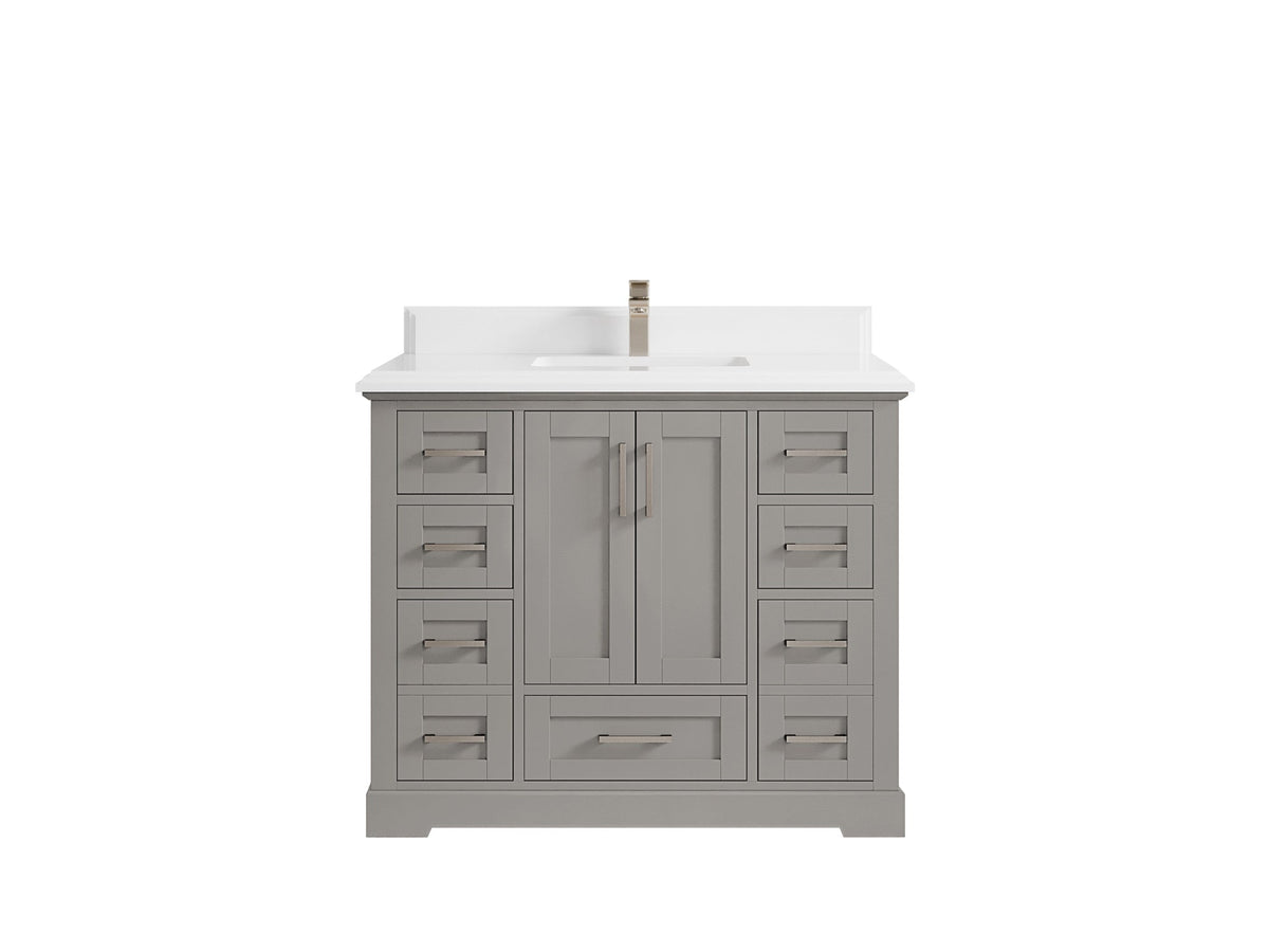 Boston 42 in. W x 22 in. D Single Sink Bathroom Vanity - Willow Bath and Vanity