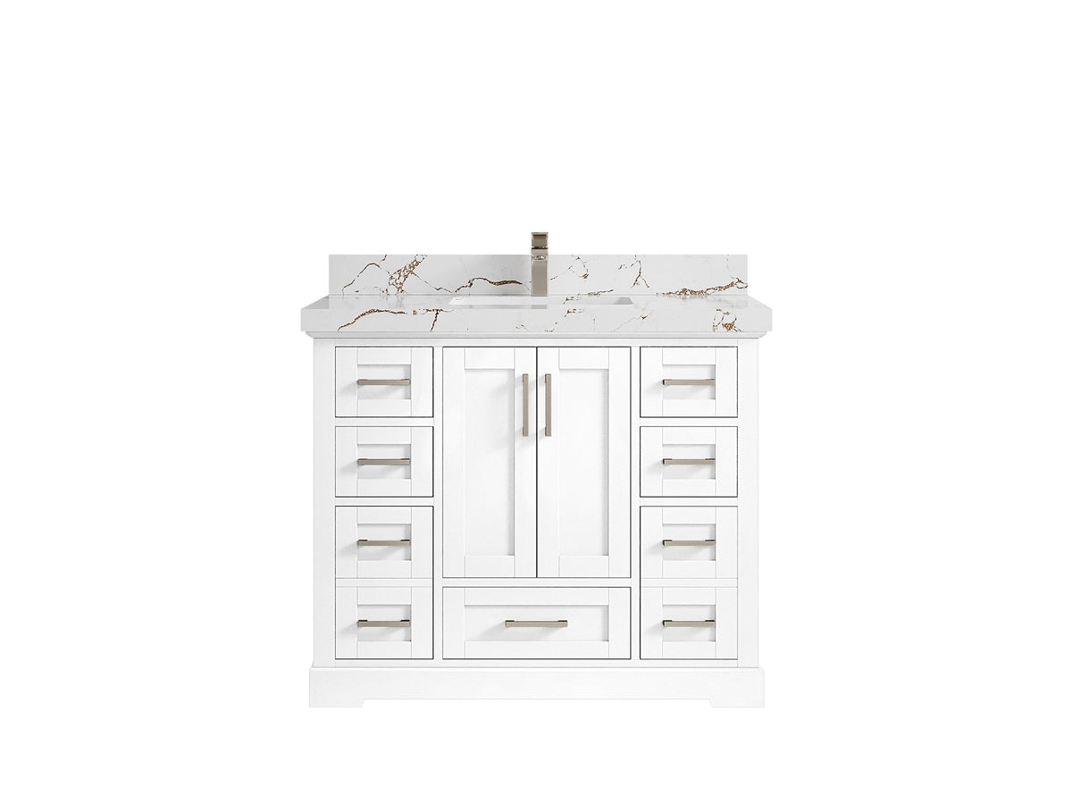 Boston 42 in. W x 22 in. D Single Sink Bathroom Vanity - Willow Bath and Vanity