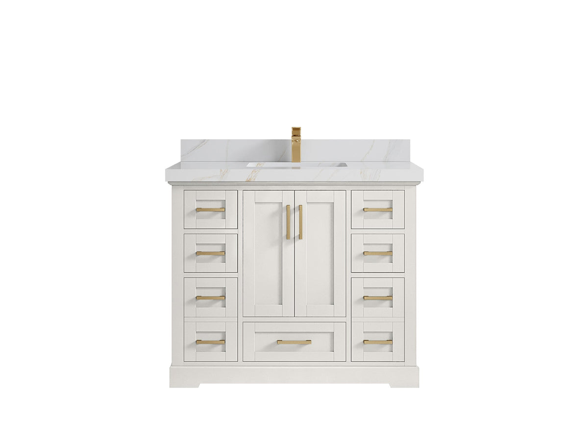 Boston 42 in. W x 22 in. D Single Sink Bathroom Vanity - Willow Bath and Vanity
