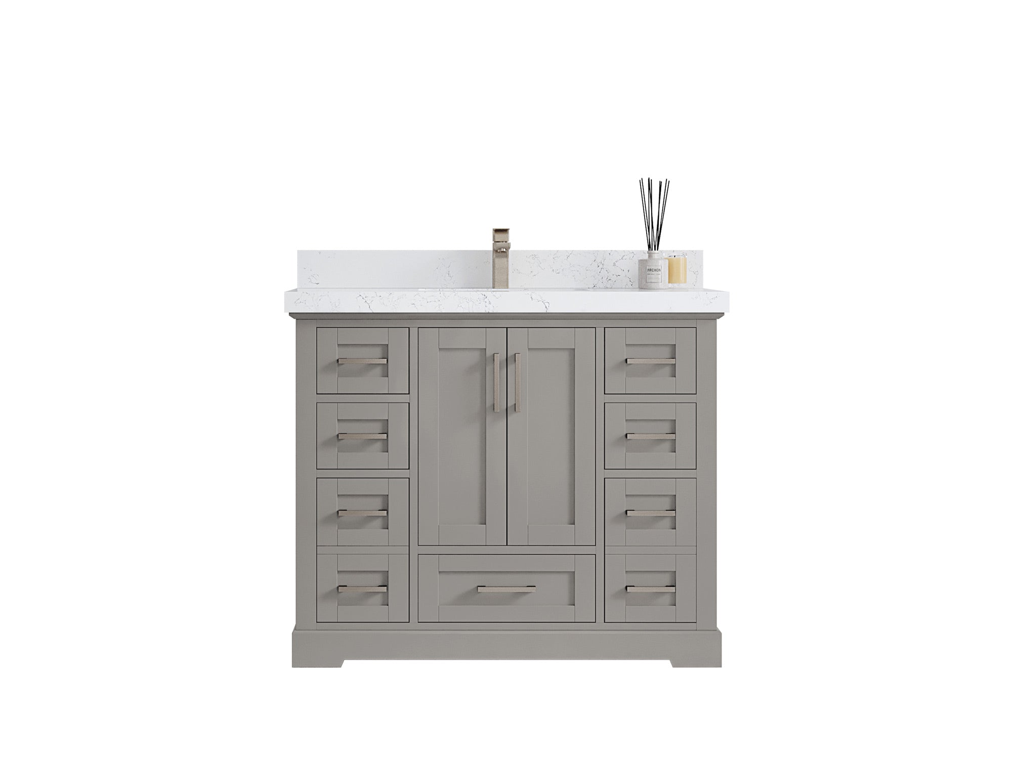Boston 42 in. W x 22 in. D Single Sink Bathroom Vanity - Willow Bath and Vanity