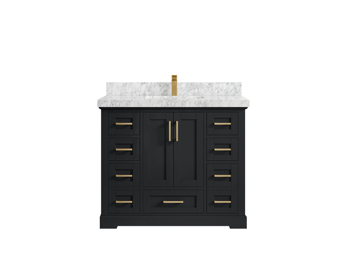 Boston 42 in. W x 22 in. D Single Sink Bathroom Vanity - Willow Bath and Vanity