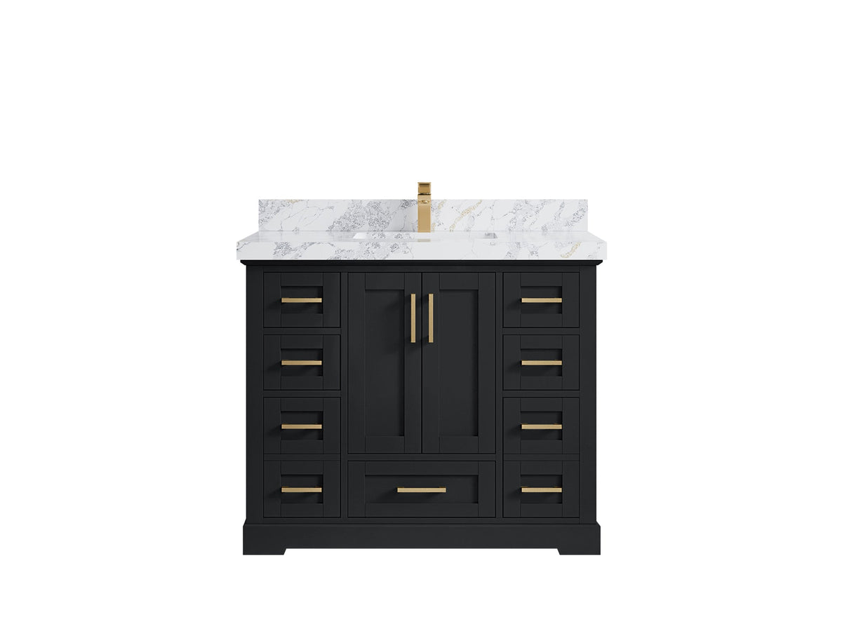 Boston 42 in. W x 22 in. D Single Sink Bathroom Vanity - Willow Bath and Vanity
