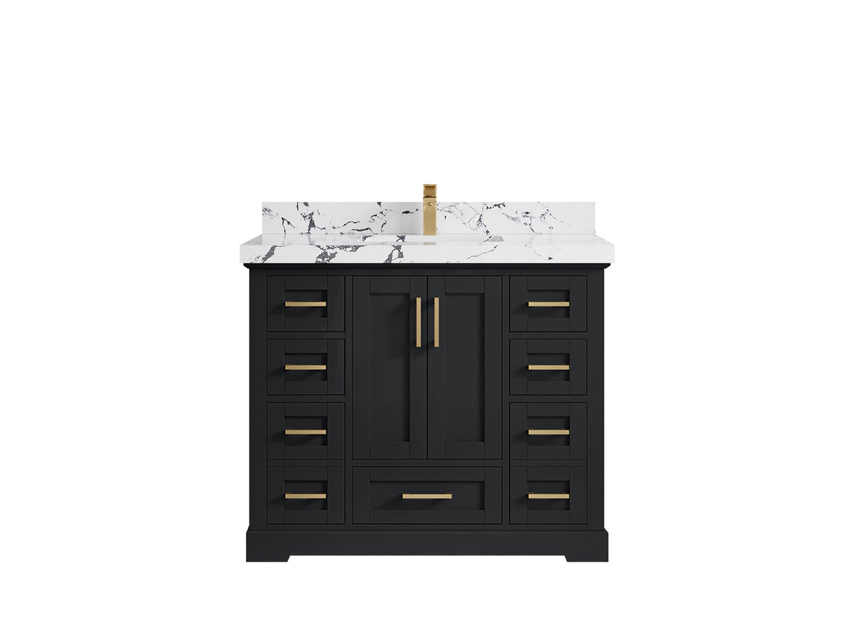 Boston 42 in. W x 22 in. D Single Sink Bathroom Vanity - Willow Bath and Vanity